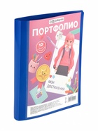 Папка-портфолио А4, Calligrata, пластиковая, на 2 кольцах, 10 файлов. МИКС - Фото 11