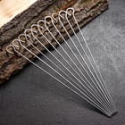 Набор шампуров-спиц 10 шт., рабочая часть - 32 см, ширина - 2.5 мм, толщина - 2.5 мм - Фото 1