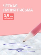Ручка - прикол шариковая Calligrata «Барби», пушистый шар розовый - Фото 3