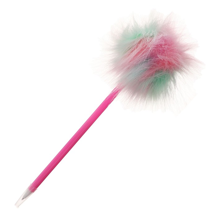 Ручка шариковая-прикол Calligrata "Барби", шар разноцветный