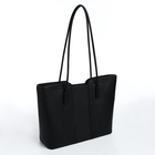 Сумка женская тоут на молнии, цвет чёрный - фото 23867095