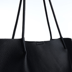 Сумка-шопер женская на магните, цвет чёрный - Фото 5