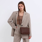 Сумка женская шопер на магните, цвет тёмно-коричневый - фото 23960960