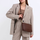 Сумка женская шопер на магните, цвет тёмно-коричневый - фото 23960961