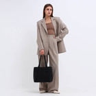 Сумка женская тоут на молнии, цвет чёрный - фото 807396372 Сумка женская тоут на молнии, цвет чёрный - фото 807396372