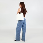 Сумка женская тоут на молнии, цвет белый - фото 808384165 Сумка женская тоут на молнии, цвет белый - фото 808384165