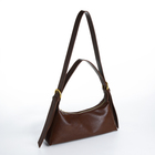 Сумка женская багет на молнии, цвет коричневый - фото 23867178