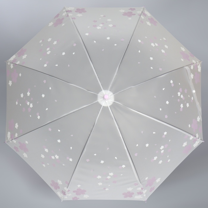 Зонт - трость полуавтоматический «Цветы», 8 спиц, R = 45 см, цвет МИКС - фото 1908104834