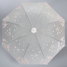 Зонт - трость полуавтоматический «Цветы», 8 спиц, R = 45 см, цвет МИКС - Фото 6