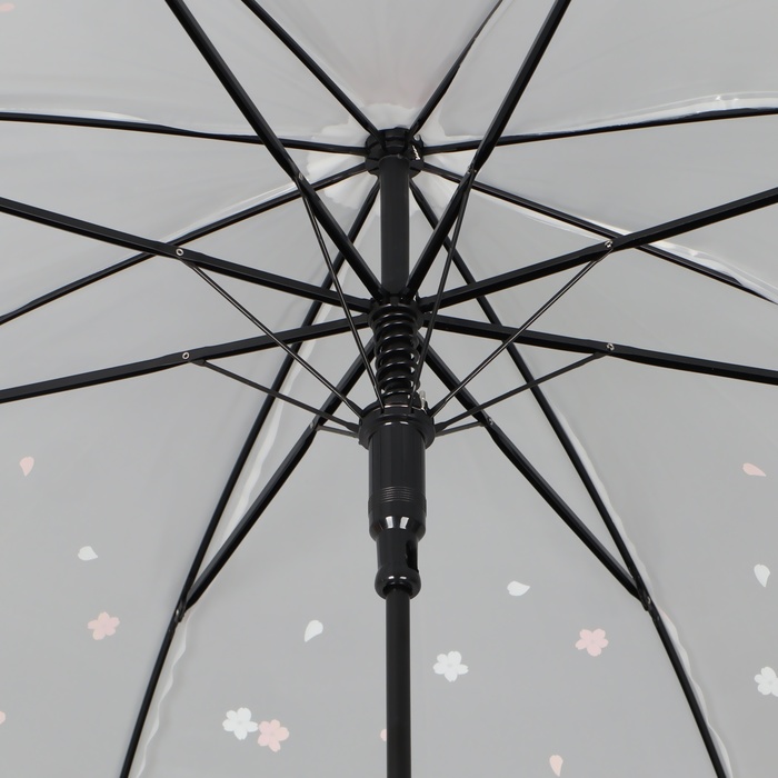 Зонт - трость полуавтоматический «Цветы», 8 спиц, R = 45 см, цвет МИКС - фото 1908104828