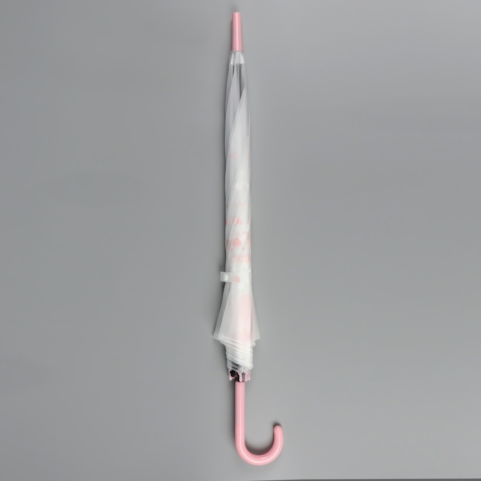 Зонт - трость полуавтоматический «Цветы», 8 спиц, R = 45 см, цвет МИКС