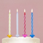 Свечи для торта в наборе с лопаткой для торта «С Днём Рождения», красная лопатка, 17 х 27,7 см. - фото 9622993