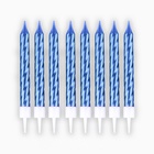 Свечи для торта, синие, 8 шт., 11,5 х 17 см. - фото 9530791