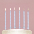 Свечи в торт, белые, 24 шт., 7,2 х 17,3 см
