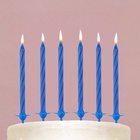 Свечи для торта, голубые, 24 шт., 7,2 х 17,3 см. - фото 9532243
