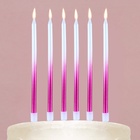 Свечи в торт "Make a wish", 7,5 х 18 см