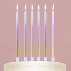 Свечи для торта «Make a wish», 7,5 х 18 см. - фото 321221879