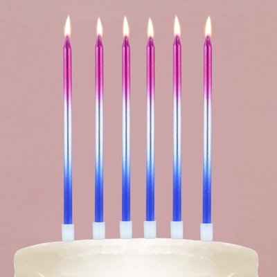 Свечи для торта «Make a wish», 7,5 х 18 см.