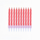 Свечи для торта незадуваемые «В твой день рождения», розовые, 10 шт. - фото 9529715