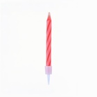 Свечи для торта незадуваемые «В твой день рождения», розовые, 10 шт. - фото 9529716
