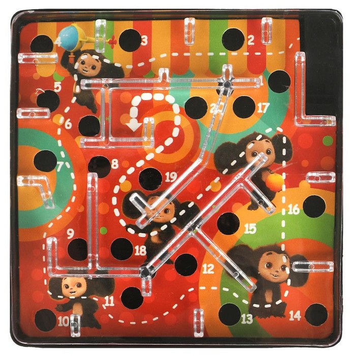 Логическая игра лабиринт «Чебурашка», 14,7 × 20,7 × 2 см
