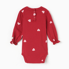 Боди детское с рюшами MINAKU, рост 62-68 см, красное - фото 808993657