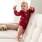 Боди детское с рюшами MINAKU, рост 62-68 см, красное - фото 808993651