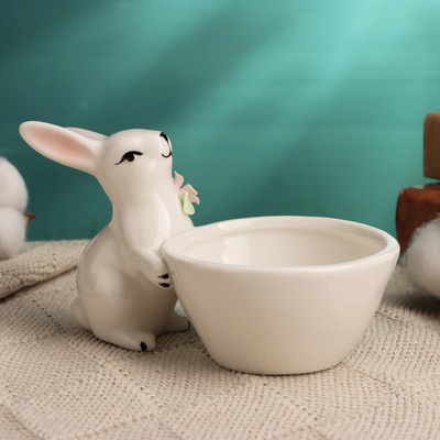 Подставка для мелочей TAKE IT EASY «Нежный кролик», 8×8×13 см, МИКС