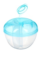 Контейнер для хранения детского питания, 3 секции по 60 мл., 9.5×8.5 см, 180 мл., голубой - фото 123118267