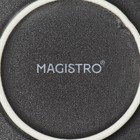 Тарелки обеденные фарфоровые Magistro Lofty, 6 предметов: d=26,7 см, цвет чёрный - Фото 6