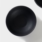 Набор мисок фарфоровых Magistro Lofty, 2 предмета: 300 мл, d=12 см, цвет черный - Фото 3