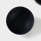 Набор салатников фарфоровых Magistro Lofty, 2 предмета: 600 мл, d=14 см, цвет черный - Фото 3