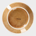 Тарелка глубокая Magistro Stone, d=18 см, фарфор, бежевая - Фото 4