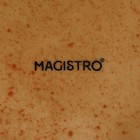 Тарелка глубокая сервировочная фарфоровая Magistro Stone, d=18 см - Фото 5