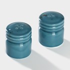 Набор для специй Magistro «Церера», 2 предмета: солонка, перечница, фарфор, голубой - Фото 3