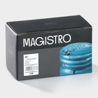 Набор для специй Magistro «Церера», 2 предмета: солонка, перечница, фарфор, голубой - Фото 5