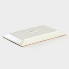 Блюдо сервировочное Magistro «Церера», фарфор, 28×17.5×2 см, белое - Фото 3