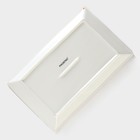 Блюдо сервировочное Magistro «Церера», фарфор, 28×17.5×2 см, белое - Фото 4