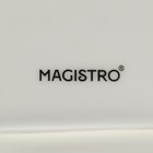 Блюдо сервировочное Magistro «Церера», фарфор, 28×17.5×2 см, белое - Фото 5