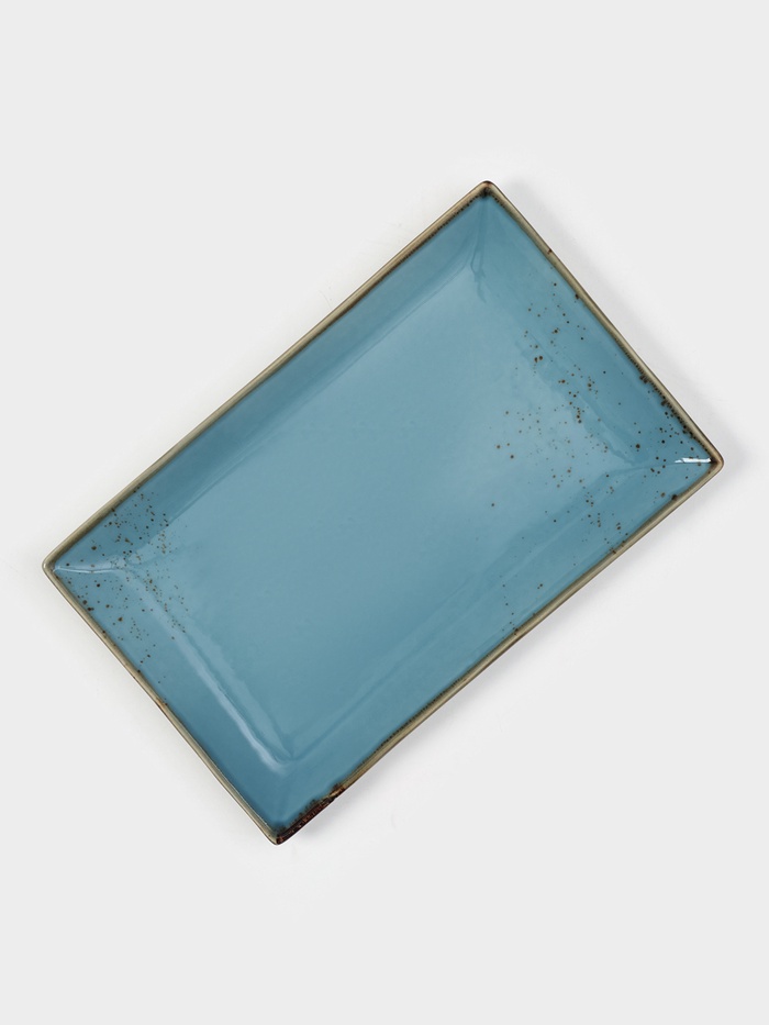 Блюдо для подачи Magistro «Церера», 28×17.5 см, фарфор, голубое - Фото 1