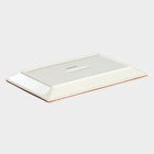 Блюдо для подачи Magistro «Церера», 28×17.5 см, фарфор, голубое - Фото 3