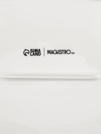 Блюдо для подачи Magistro «Церера», 28×17.5 см, фарфор, голубое