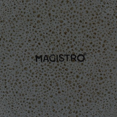 Чайная пара Magistro Fog, 2 предмета: чашка 250 мл, блюдце d=14 см, фарфор, серая