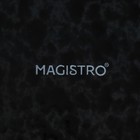 Блюдо сервировочное с соусником Magistro «Ночной дождь», 31×18.5×4 см, фарфор, чёрное - Фото 5
