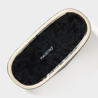 Салфетница Magistro «Ночной дождь», 12×5.7×8.2 см, фарфор, чёрная - Фото 6