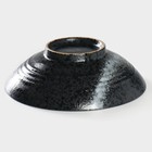 Салатник фарфоровый Magistro «Ночной дождь», 1,6 л, d=24,5 см, цвет чёрный - Фото 3
