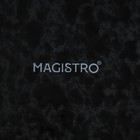Салатник Magistro «Ночной дождь», 1.6 л, d=24.5 см, фарфор, чёрный - Фото 5