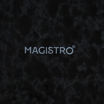 Салатник Magistro «Ночной дождь», 1.6 л, d=24.5 см, фарфор, чёрный