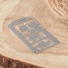 Карта для выживания, многофункциональная тип А, нержавеющая сталь - Фото 1