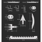 Карта для выживания, многофункциональная тип А, нержавеющая сталь - Фото 3